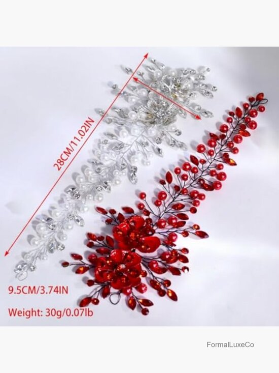 Rhinestone Flower Bridal Headband Crystal Pearl Headpiece for Weddings